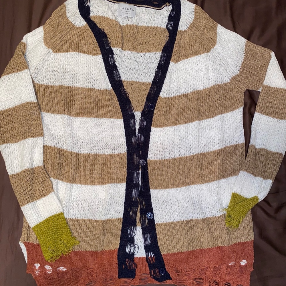 Distressed sweater